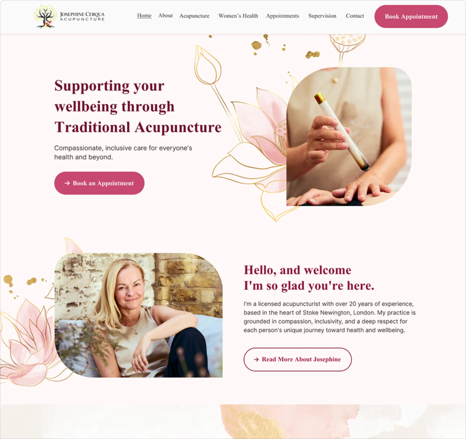 Josephine Cerqua Acupuncture homepage